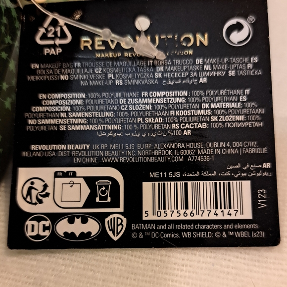 DC Comics Harley Quinn Poison Ivy x Revolution Joker Cosmetic Bag NWT - Picture 9 of 9